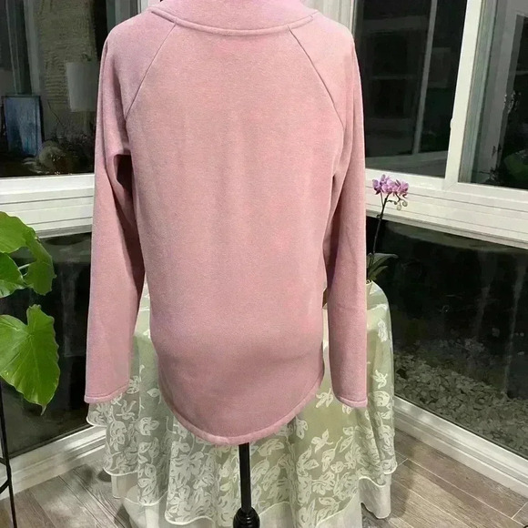 Athleta  sweatshirt, women’s small cross bottom pull over lavender comfortable - Picture 6 of 9